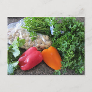 Carte Postale Ingrédients pour salade