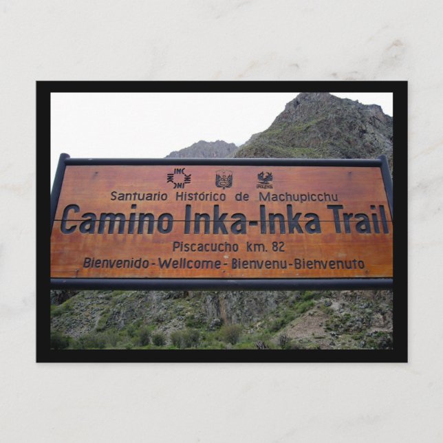 Carte Postale inka trail peru (Devant)