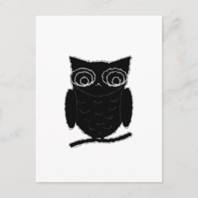 Carte Postale Inkblot Owl (Devant)