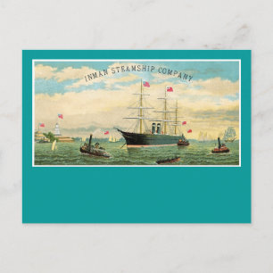 Carte Postale Inman Steamship Company