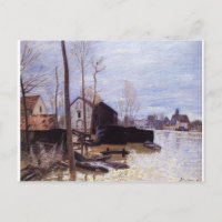 Inondation à Moret par Alfred Sisley