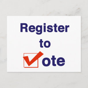 Carte Postale Inscrivez-Vous Au Vote 2026