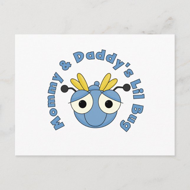 Carte Postale Insecte de Lil de maman et de papa (Devant)