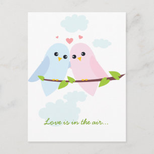 Carte postale Inséparable Valentine
