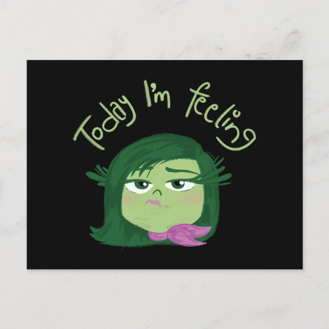 Carte Postale Inside Out 2 Aujourd’hui je me sens dégoûté Graphi (Devant)