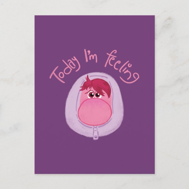 Carte Postale Inside Out 2 Aujourd’hui, je me sens embarrassé (Devant)