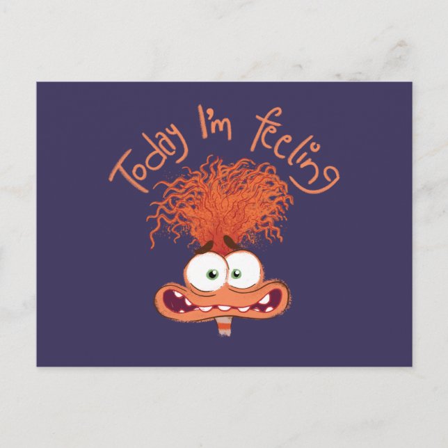 Carte Postale Inside Out 2 Aujourd’hui je ressens de l’anxiété G (Devant)