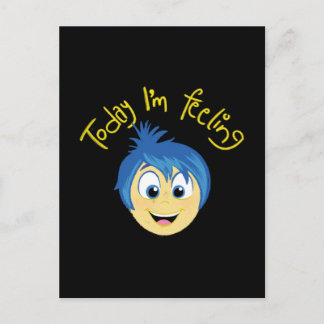 Carte Postale Inside Out 2 Aujourd’hui je ressens Joy Graphic