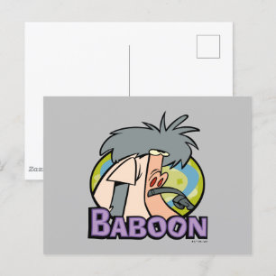 Carte Postale Insigne de caractère I.R. Baboon