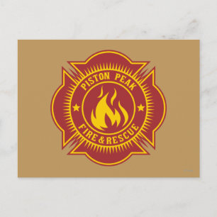 Carte Postale Insigne de feu et de Secourt Piston Peak