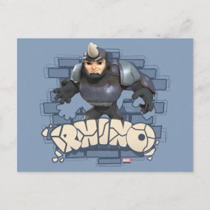 Carte Postale Insigne de personnage de Rhino