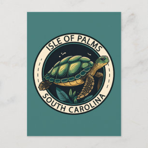Carte Postale Insigne de tortue de l'Isle of Palms Caroline du S