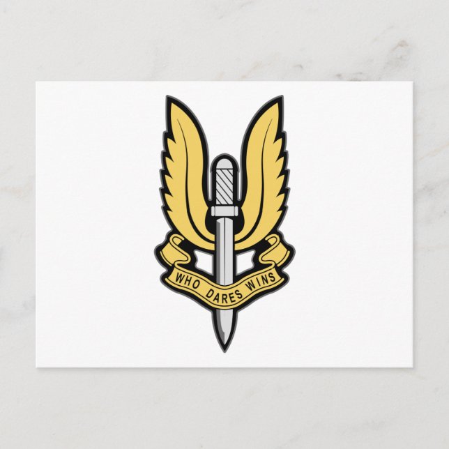 Carte Postale Insigne SAS (Devant)