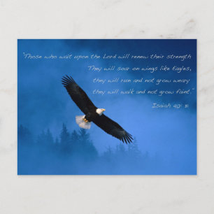 Carte Postale Inspiration Bible Verse Isaïe