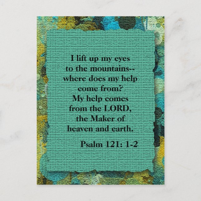 Carte postale Inspiration de la Bible chrétienne V (Devant)