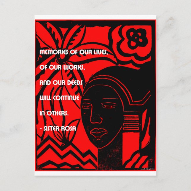 Carte Postale Inspiration de Soeur Rosa (Devant)