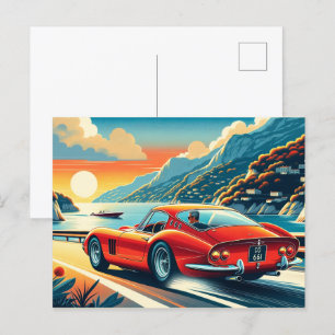 Carte Postale Inspiration Ferrari 250 GTO