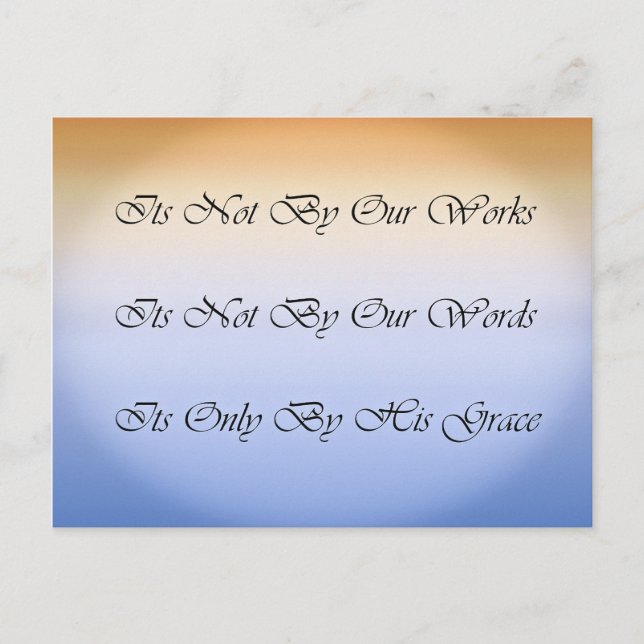 Carte Postale Inspiration Grace Quote (Devant)