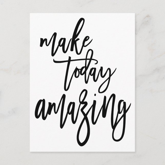 Carte Postale Inspirational Make Today Extraordinaire Élégant Sc (Devant)