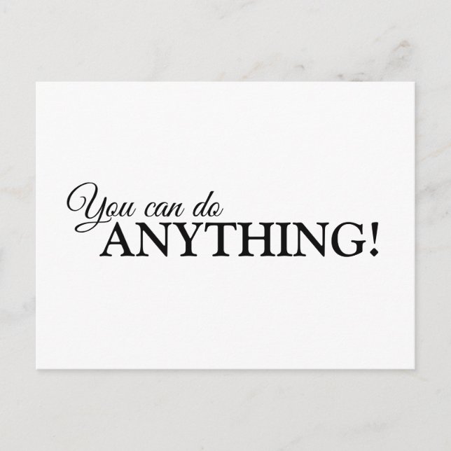 Carte Postale Inspirational Postcard dit ce qu'il faut entendre (Devant)