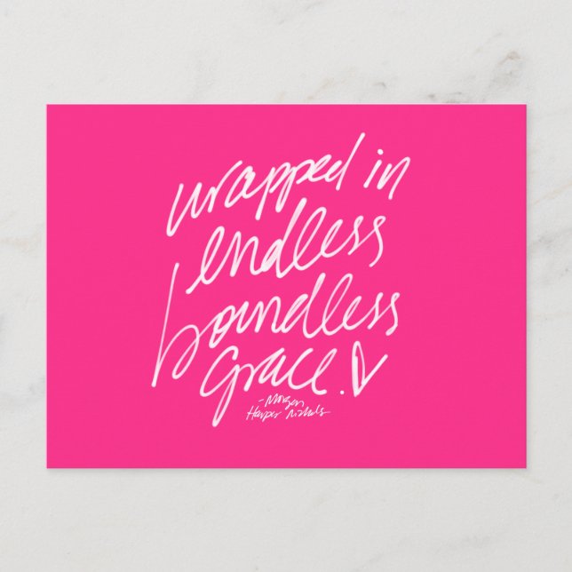 Carte postale Inspirational Quote Lettres manuscri (Devant)