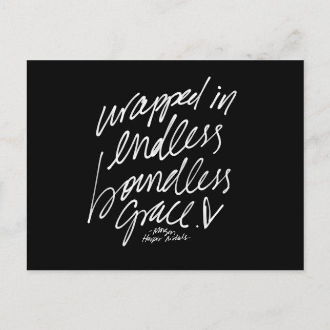 Carte postale Inspirational Quote Lettres manuscri (Devant)