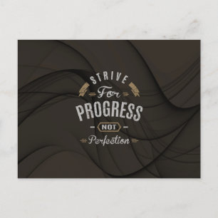 Carte Postale Inspirationnel - Effort de progrès