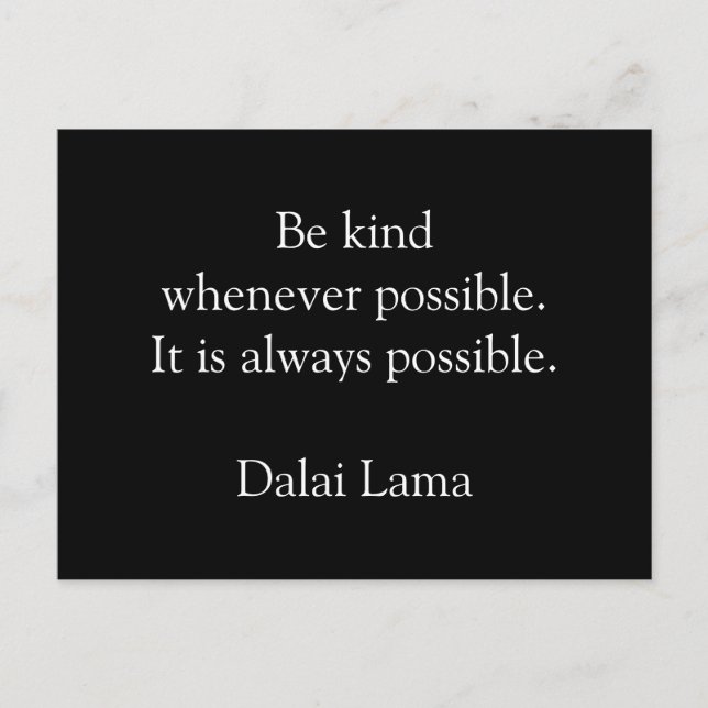 Carte postale Inspirationnelle - Regardez le côté  (Devant)