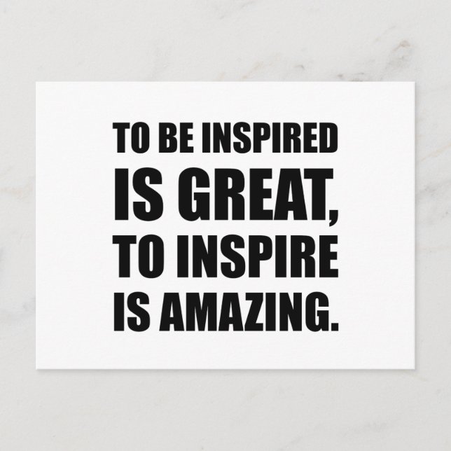 Carte Postale Inspire est Extraordinaire (Devant)