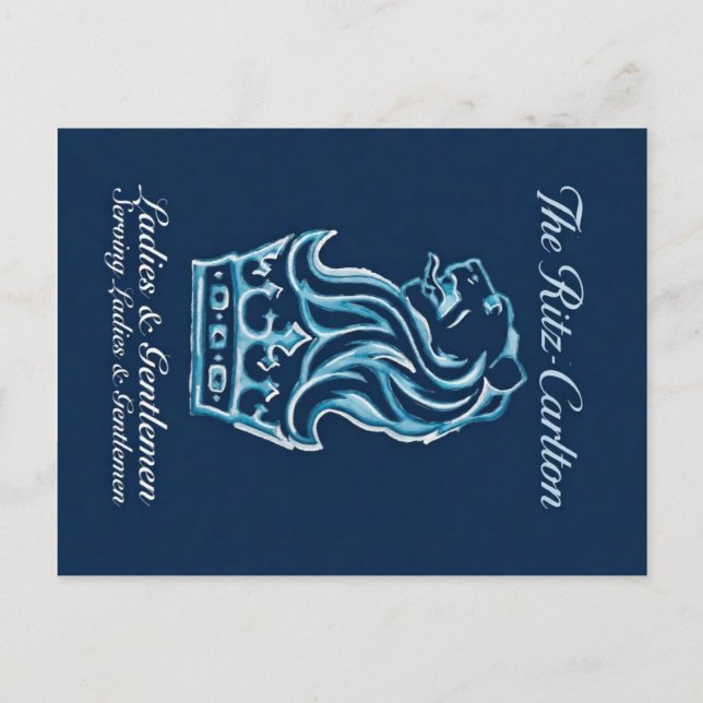 Carte postale inspirée du Ritz-Carlton | (Devant)