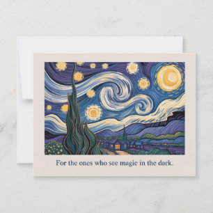 Carte postale inspirée par l'art - Van Gogh Starry