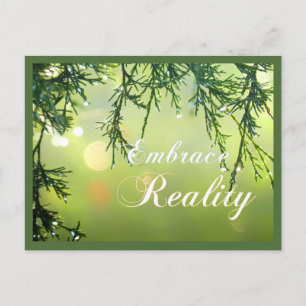 Carte Postale Inspirer Citation Embrasser la réalité pensée posi