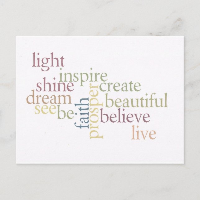 Carte Postale Inspirer la foi (Devant)
