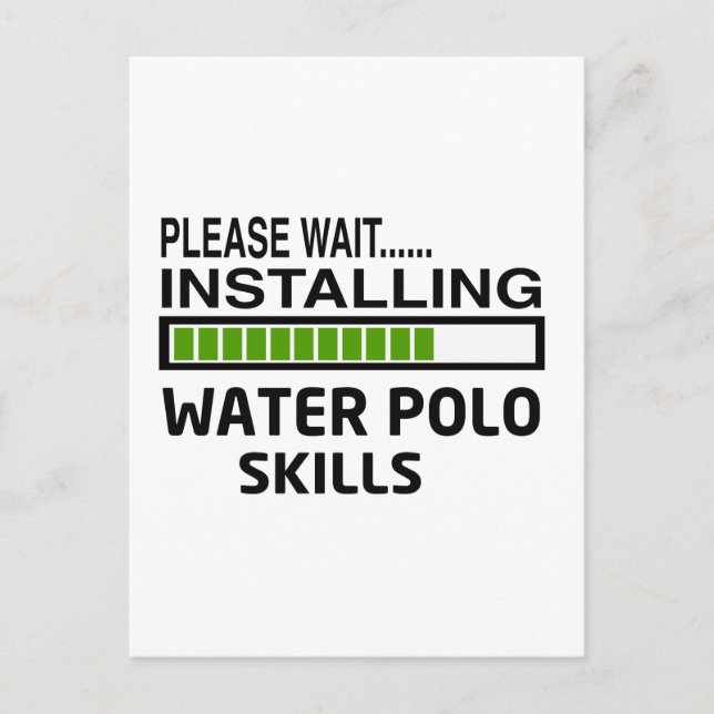 Carte Postale Installation des compétences en water-polo (Devant)