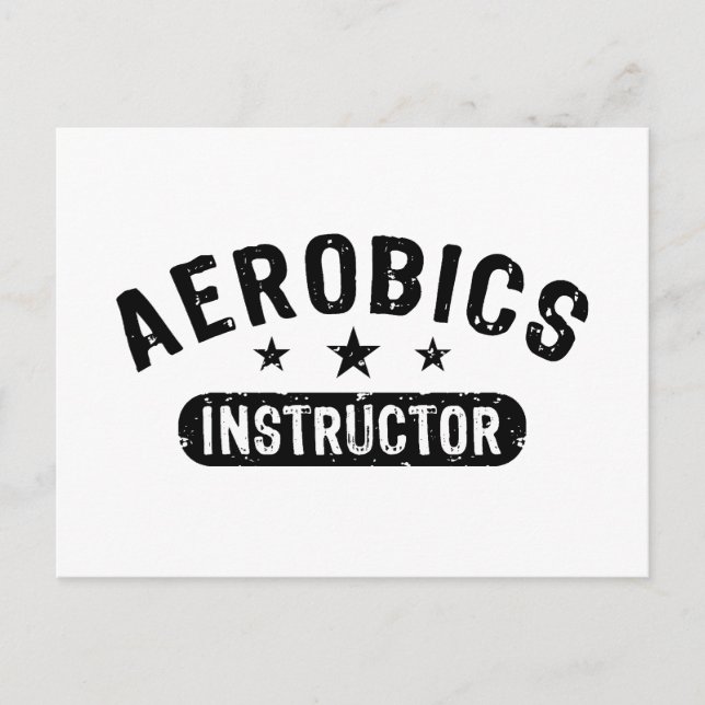 Carte Postale Instructeur aérobic (Devant)