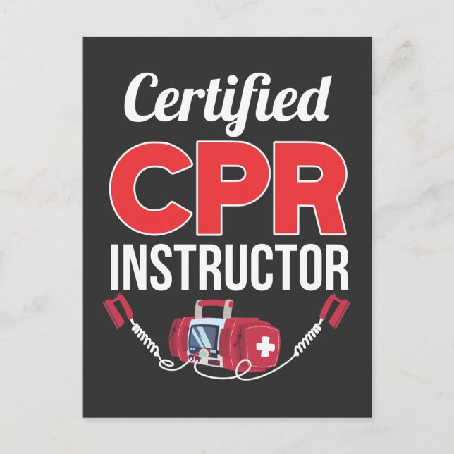 Carte Postale Instructeur certifié en RCR Travailleur Médicale a (Devant)