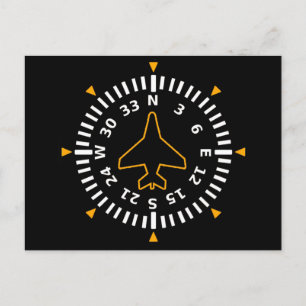 Carte Postale Instrument de vol Compteur d'aéronef