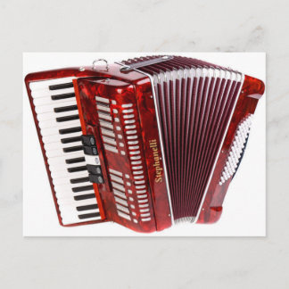 CARTE POSTALE INSTRUMENT MUSICAL ACCORDIEN