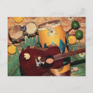 Carte Postale instruments de musique latine