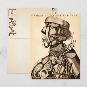 Carte Postale Instruments de subsistance humaine - Cuisine