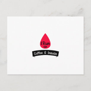 Carte Postale Insuline Funny Sarcastique Diabète Cadeau