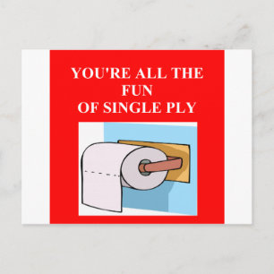 Carte Postale insulte de papier toilette