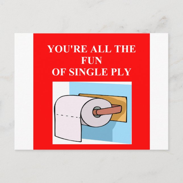 Carte Postale insulte de papier toilette (Devant)