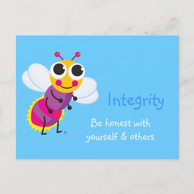 Carte Postale Intégrité Cute Firefly (Devant)