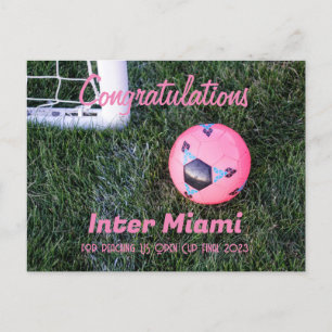 Carte postale Inter Miami Félicitations