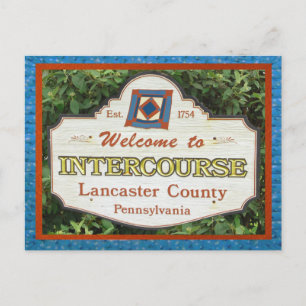 Carte Postale Intercourse Comté Lancaster. Ajouter