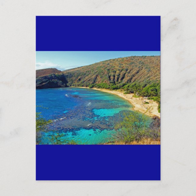 Carte Postale Intérieur, baie Hanauma 4, Honolulu, Oahu (Devant)
