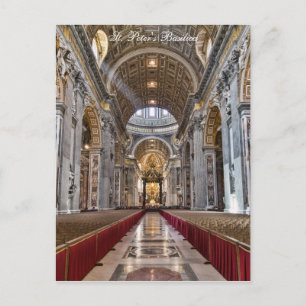 Carte Postale Intérieur de la basilique Saint-Pierre