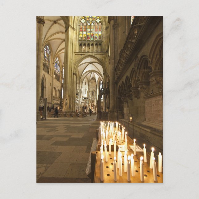 Carte Postale Intérieur de la cathédrale Saint-Pierre de Ratisbo (Devant)