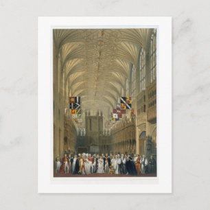 Carte Postale Intérieur de la chapelle St George, 1838 (litho co